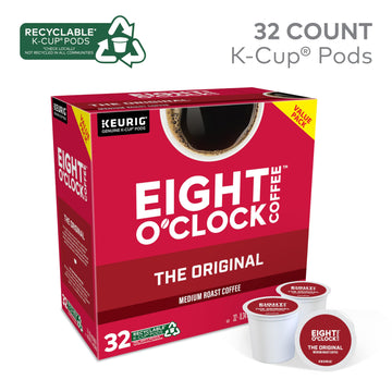 Eight O'Clock Coffee The Original, Keurig Single Serve K-Cup Pods, Medium Roast, 32 Count