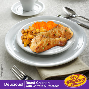 Kj Poultry Kosher For Passover Gluten Free Meals, Roast Chicken With Potato & Carrots, Halal, (6 Pack) Prepared Entree Fully Coo
