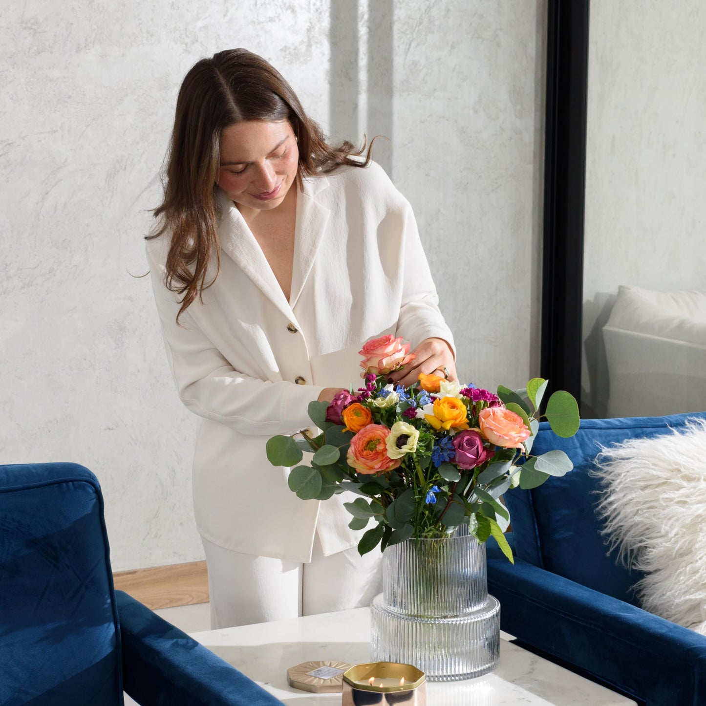 Epicflowers, The Sweetheart Bouquet, Fresh Flower Bouquet, Mix Of Premium Flowers, 27 Stems, Gift Fresh Flowers For Birthday, An