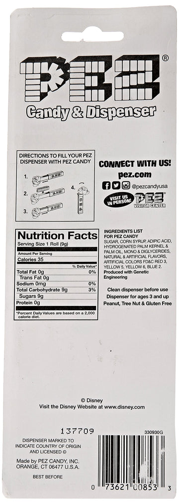 Pez Candy Mickey Mouse & Friends Assorted Dispenser Net Wt .87Oz