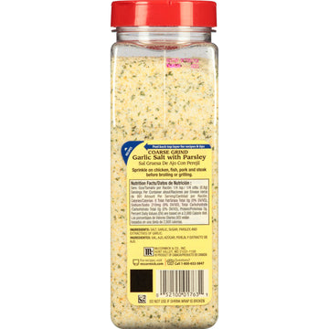 McCormick Coarse Grind Garlic Salt With Parsley, 28 oz