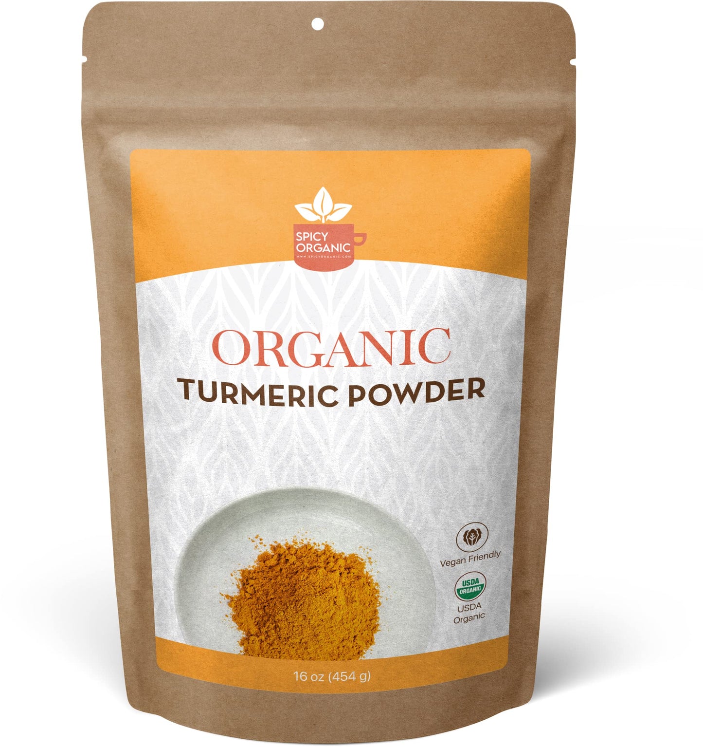 Organic Turmeric Powder - 16 oz | High Curcumin (2.5% or More) | USDA Organic, Non-GMO, Gluten-Free | Pure Curcuma Longa Root fo
