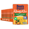 BEN S ORIGINAL Ready Rice Garden Vegetable Flavored Rice, Easy Dinner Side, 8.8 oz Pouch (Pack of 12)