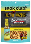 Snak Club x Hot Ones Snack Mix, Smoky Sweet, Spicy Snacks with Peanuts, Pretzels, Sesame Sticks, Toasted Corn, Cashews, Inspired