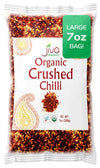 Jiva Organic Chili Flakes 7oz Bag - Crushed Red Pepper Medium Heat, 100% Natural & Non-GMO