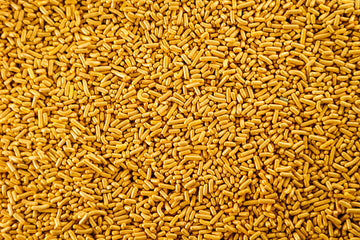 Sweet Eva SHIMMER PEARLIZED GOLD SPRINKLES-Dairy Free,Gluten Free,Egg Free,Vegan,Soy Free,Nuts Free,Kosher,Large,Bulk Candy,Cupc