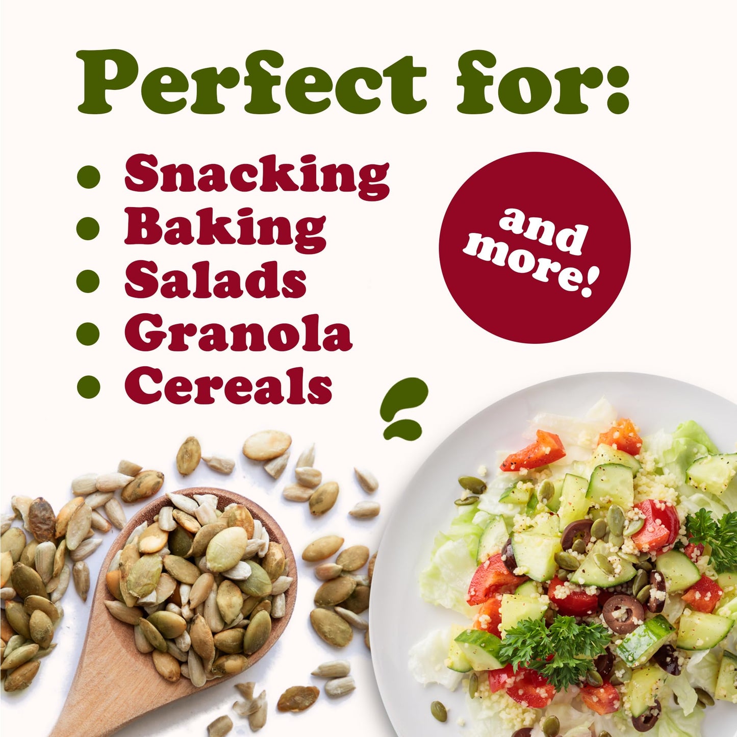 Food To Live Organic Dry Roasted Sunflower And Pumpkin Seed Mix, 8 Ounces - Oven Roasted, No Oil Added, Healthy, Natural Snack,