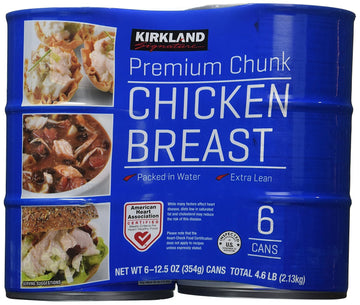 Kirkland Signature chicken breast, packed in water, premium chunk, 12.5-ounce cans - PACK OF 2