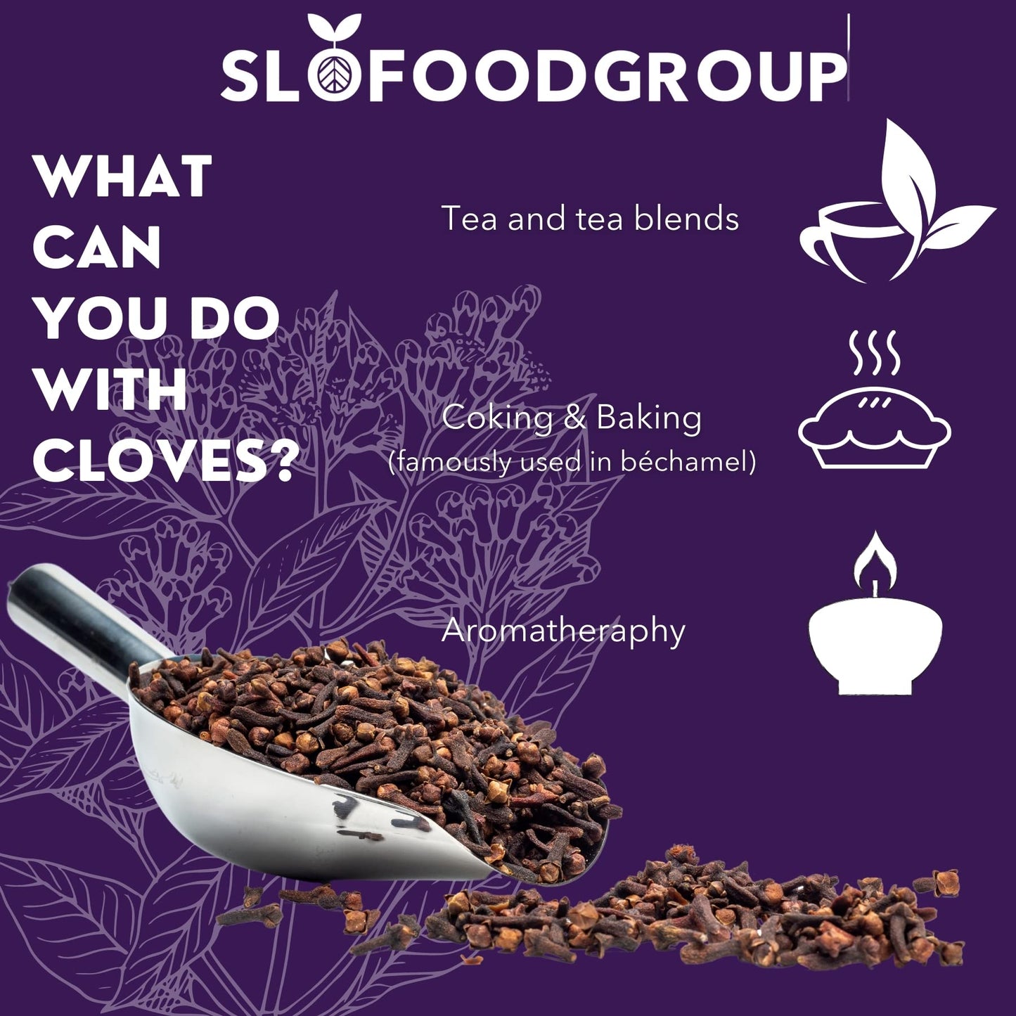 Slofoodgroup Whole Cloves Hand Picked Cloves, 1 Lb Whole Cloves