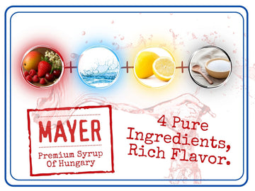 Mayer Strawberry Syrup - All-Natural, Vegan, Gluten-Free - 16.9 Fl Oz (Pack of 1)