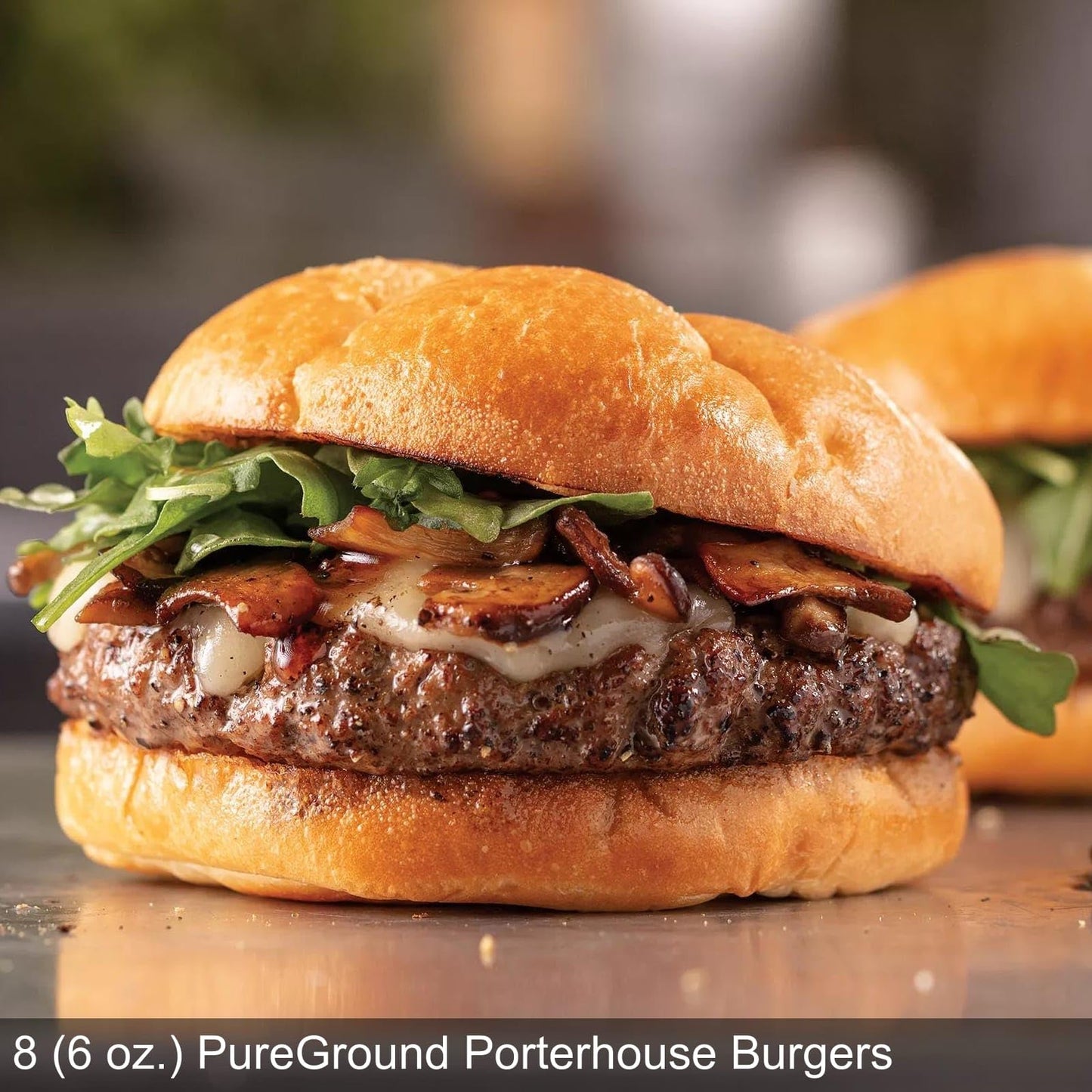 Omaha Steaks PureGround Burger Flight - 32 Burgers (8 Filet Mignon, 8 Porterhouse, 8 New York Strip, 8 Sirloin) - 6 oz