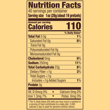 Snyders of Hanover Pretzels, Mini Pretzels, 40 Oz Canister