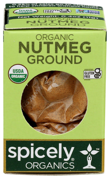 Spicely Organic Nutmeg Powder (0.40 OZ ecoBox)