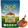 CROP BY POP - Organic Brown Flax Seeds - Raw, Whole, Non-GMO, High Fiber & Omega-3 - (16oz - 2 LB) Perfect for Smoothies, Baking
