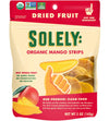 Solely - Organic Dried Mango Strips (5 Oz Resealable Bags, Pack Of 6) - Real Fresh Fruit - 1 Ingredient - Healthy Snacks For Adu