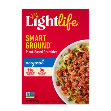 Lightlife, Smart Ground Crumbles, Fat Free, 12 Oz