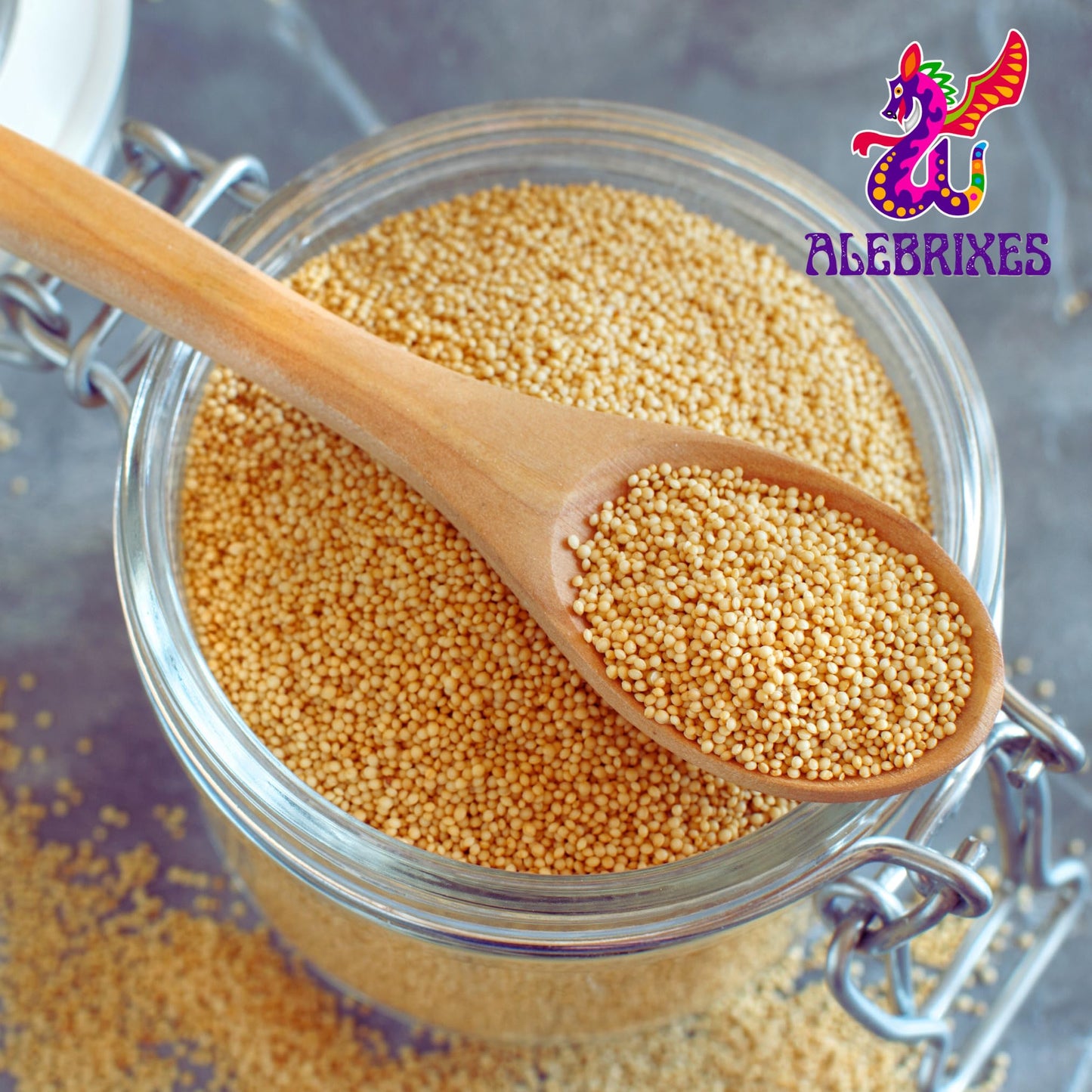 ALEBRIXES Honey Amaranth Grain 4 Oz | Premium Natural Honey-Infused Amaranth | Ready to Use, 100% Natural, Amaranto Enmielado