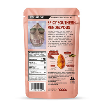 TGF TRULY GOOD FOODS Jumbo Flavored Peanuts - Nashville Hot Chicken - Savory & Spicy - 5 Ounce - Vegan Snack - Model 0094184015226