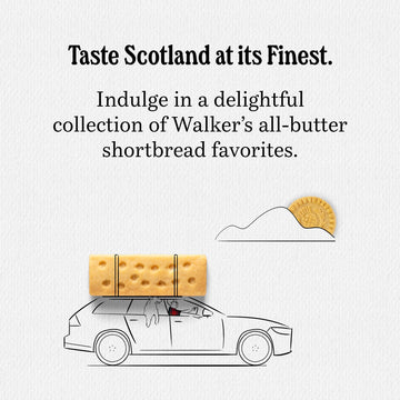Walkers All-Butter Assorted Shortbread Cookies - Pack of 6 Boxes, 18 Cookies Total - Authentic Scottish