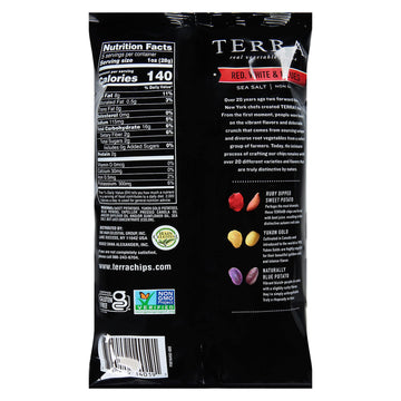 Terra Vegetable Chips, Red, White & Blues With Sea Salt Vegetable Chips, 5 Oz (Pack Of 12)
