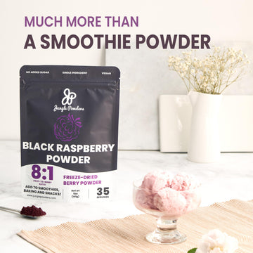 Black Raspberry Powder 5 Ounce Bag - 3Rd Party Lab Tested Freeze Dried Raspberries Fruit Whole Berry For Baking, Unsweetened Add