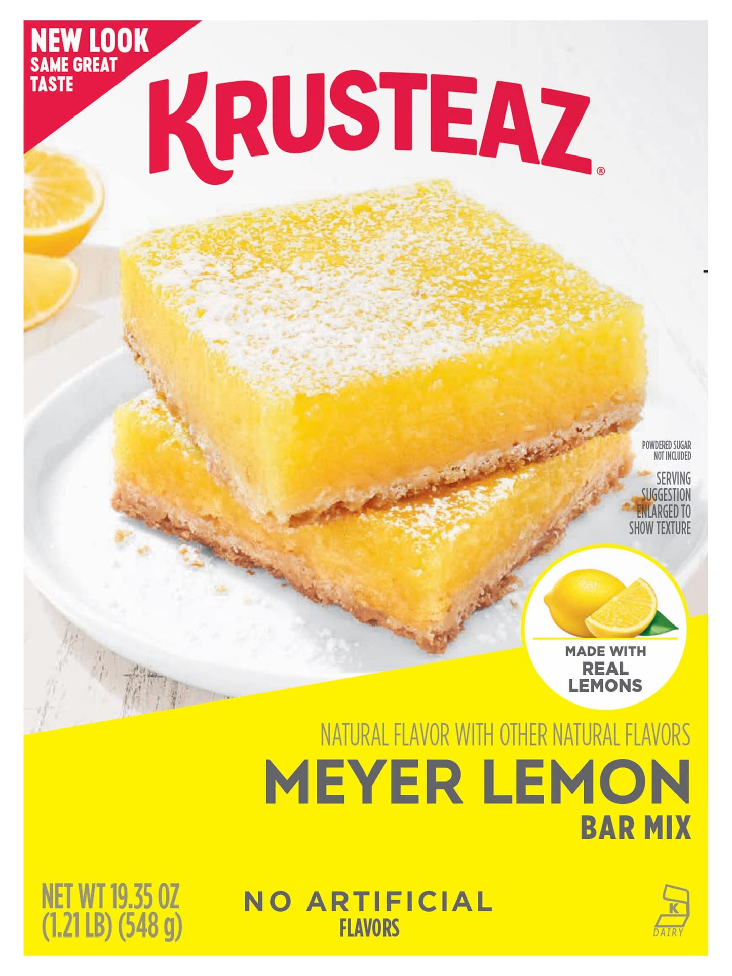 Krusteaz Meyer Lemon Bar Mix, 19.35 - Ounce Box (Pack of 6)