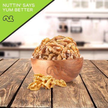 Nut Cravings - Raw Walnuts Halves & Pieces, Unsalted, Shelled, (16Oz - 1 Lb) Bulk Nuts Packed Fresh In Resealable Bag - Kosher H