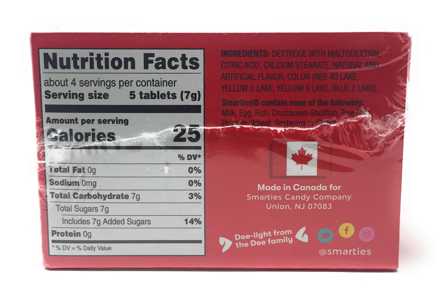 Smarties Candy Bulk Rolls Gluten Free & Assorted Flavor Treats Pineapple, Cherry, Strawberry, Grape, Orange & Delicious Snacking