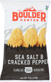 Boulder Canyon Cracked Pepper Potato Chips Gluten Free (12X5 Oz)