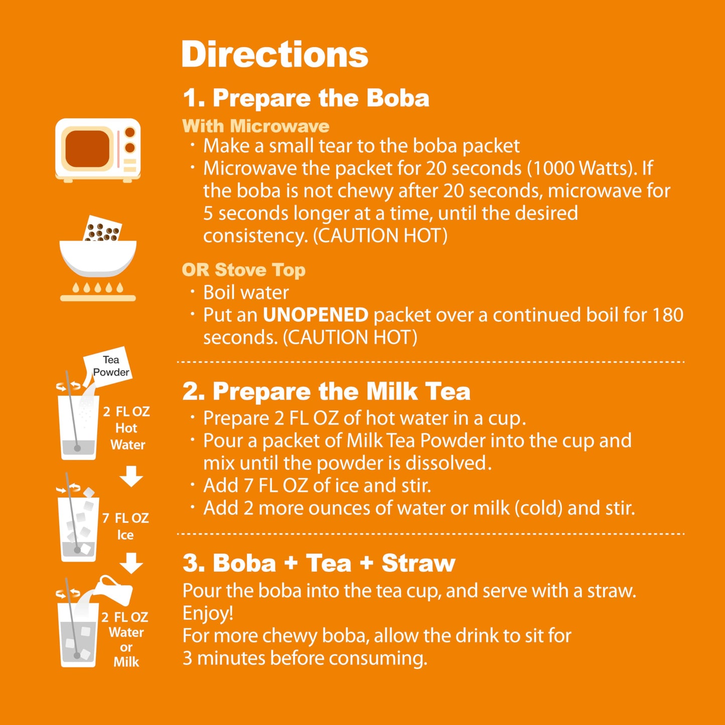 J Way Instant Boba Bubble Pearl Milk Tea Kit With Authentic Crme Brulee Tapioca Boba, Ready In Under One Minute, Paper Straws In