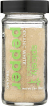 Spicely Organic Jar Pepper White Ground, 2 Oz