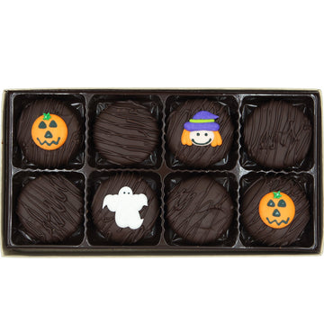 Philadelphia Candies Dark Chocolate Covered OREO Cookies Halloween Assortment 8 Ounce