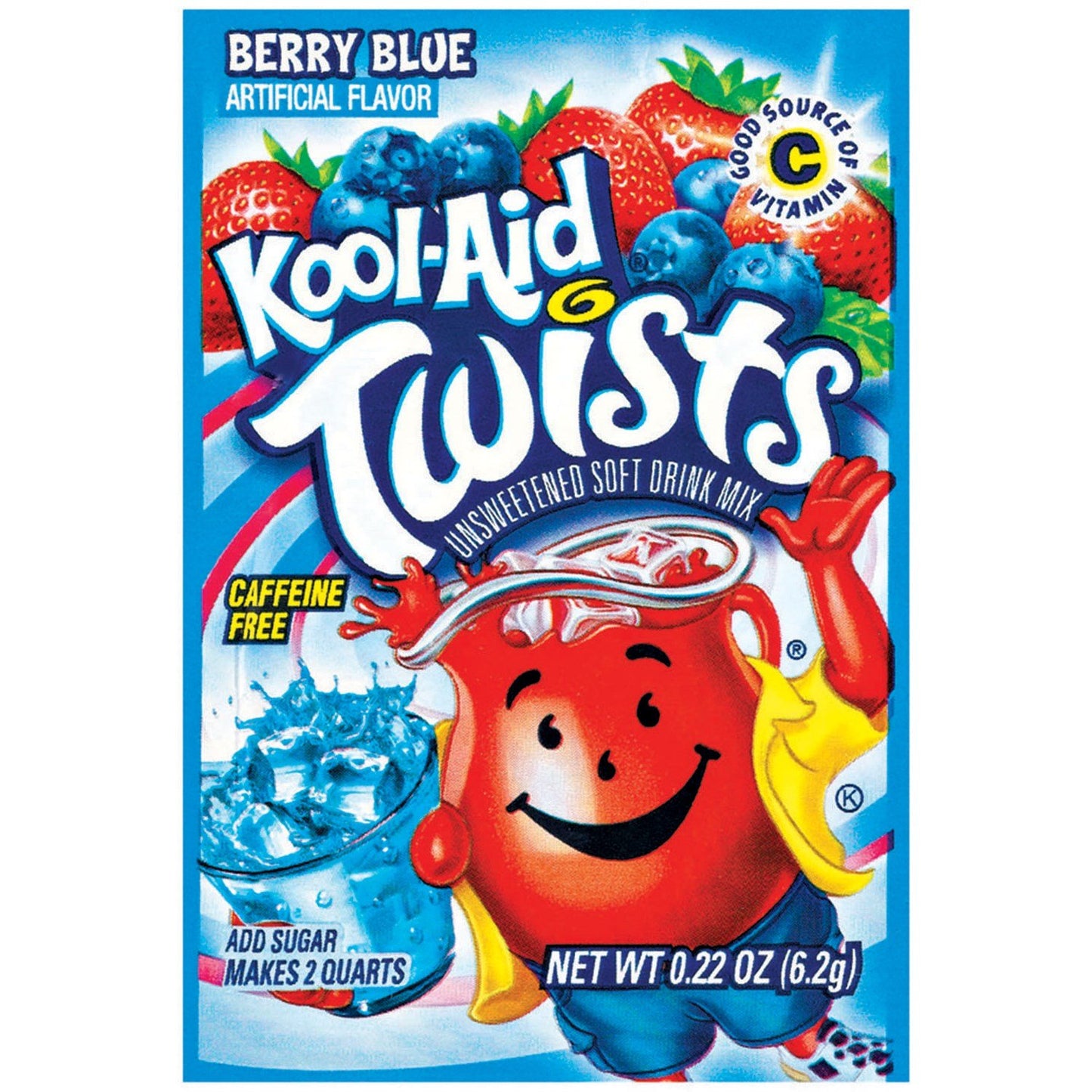 Kool-Aid Unsweetened Mixed Berry Drink Mix, Caffeine Free, 192 Packets, 42.24 Ounce