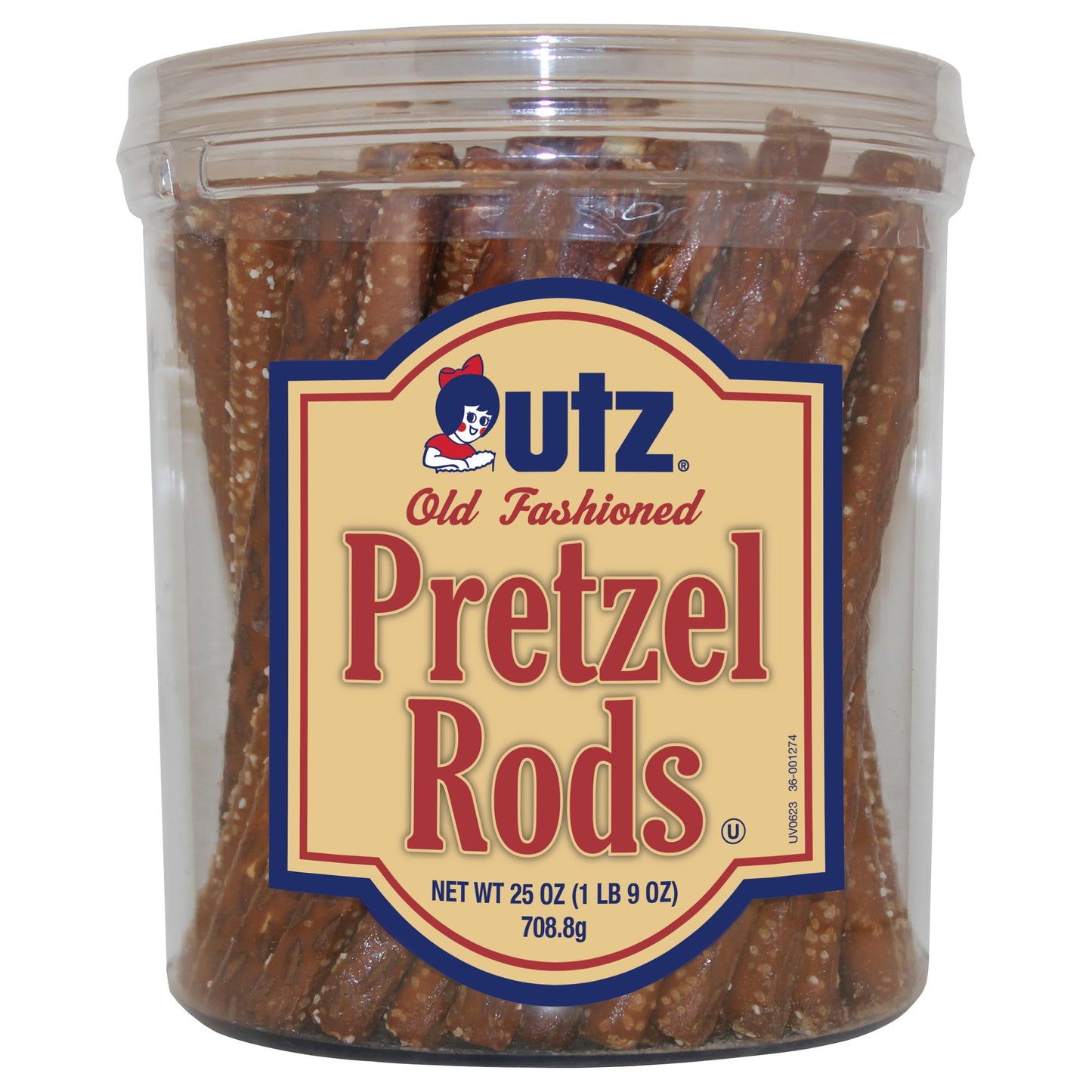 Utz Pretzel Rod Barrel, 25 oz, Pack of 1