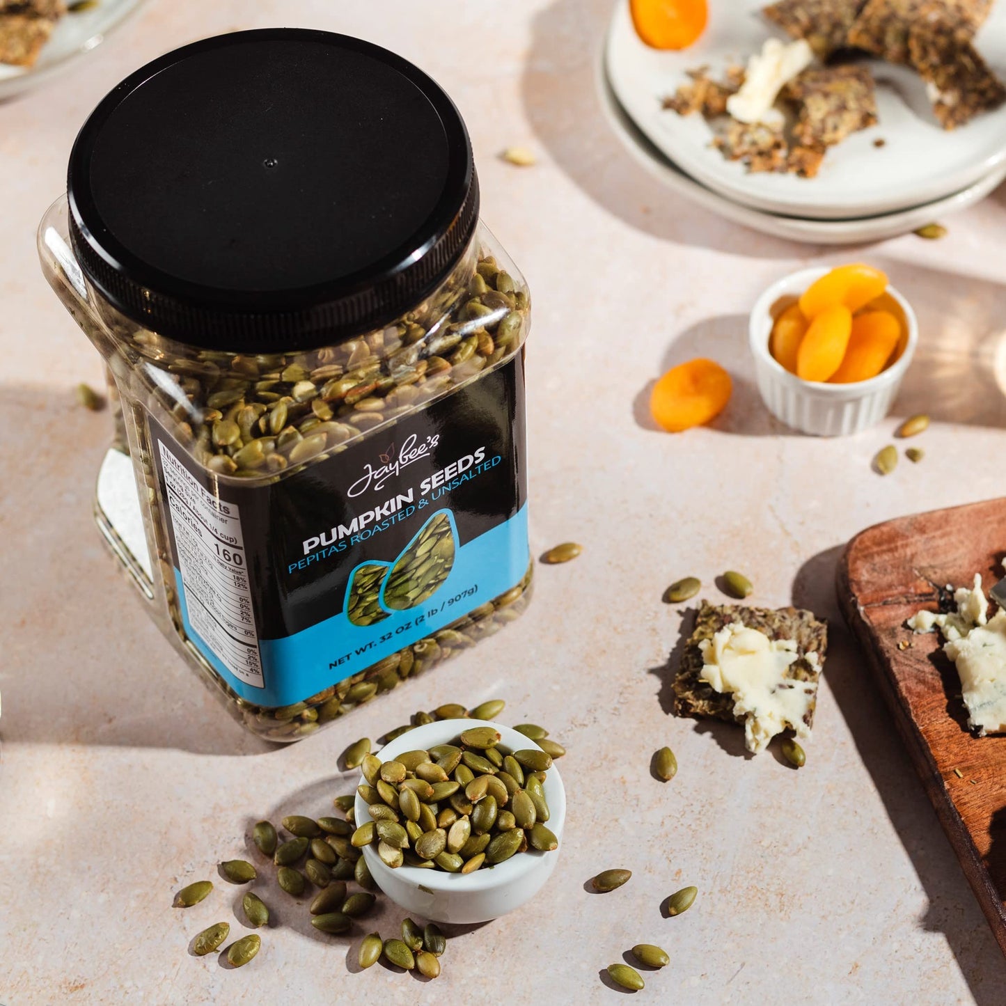 Pumpkin Seeds Pepitas Roasted Unsalted - 32 oz - 2 lbs | Healthy Snack | Vegan, Keto Diet Friendly | Hand-Picked | Kosher Certif