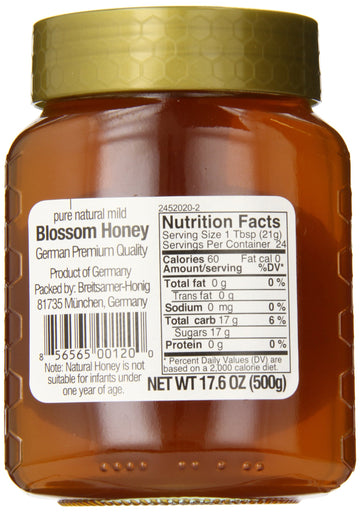 Breitsamer, Golden Selection Honey Jar, 17.6 Oz