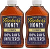 Fischers 100% Pure, Raw & Unfiltered Honey, 40 oz - USA Made Honey - All-Natural Sweetener - Rich Flavor Profile, Packed with Nu