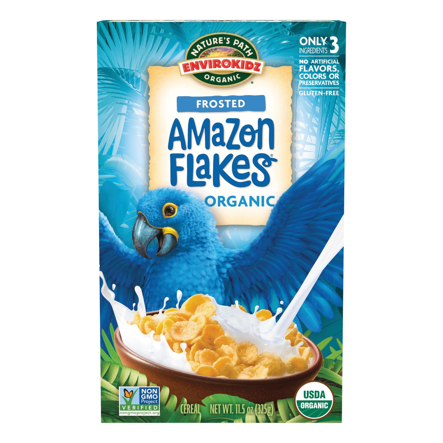 Envirokidz Organic Online Marketplace Frosted Flakes Cereal 11.5 Oz (Pack Of 12) Gluten Free Non-Gmo By Nature S Path