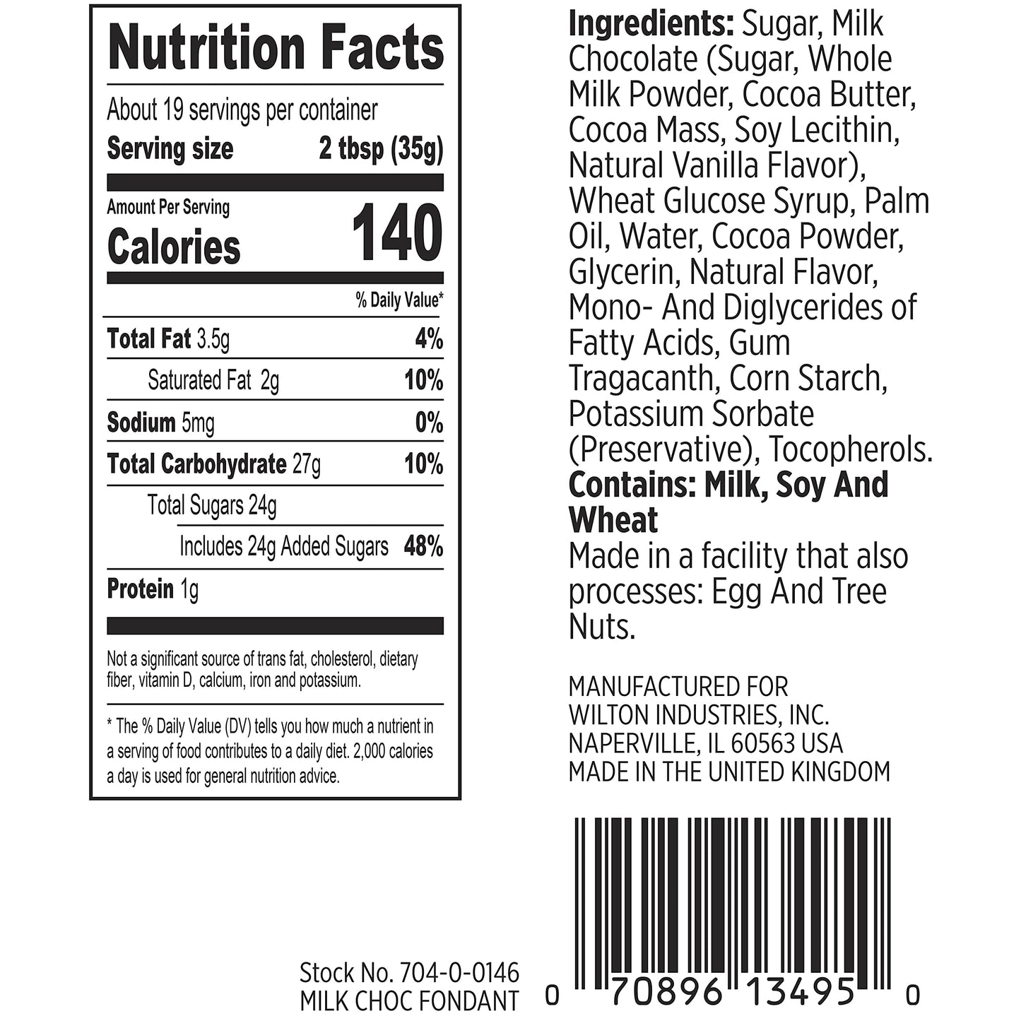 Wilton Milk Chocolate-Flavored Fondant for Cake Decorating, 24 oz.