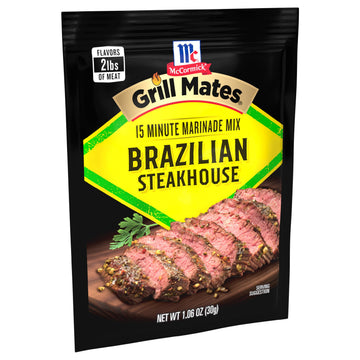 McCormick Grill Mates Brazilian Steakhouse Marinade Mix, 1.06 oz, Pack of 12