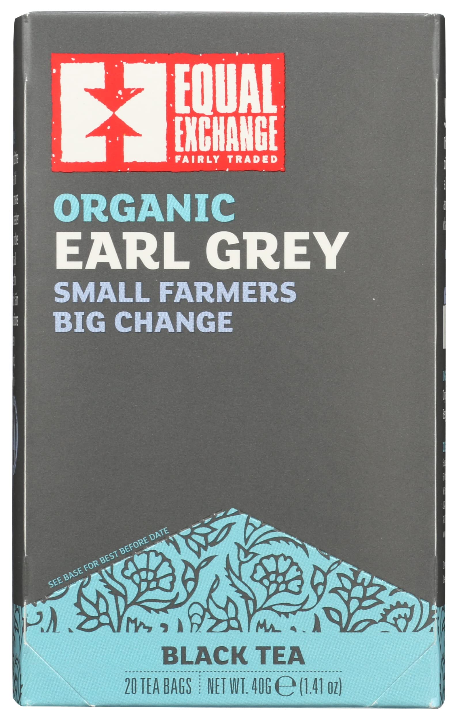 Equal Exchange Organic Earl Grey Tea, 20 Oz Pack Of 6