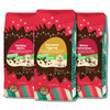 Crazy Cups Decaf Flavored Holiday Ground Coffee Variety Pack, Includes Decaffeinated Holiday Spice, White Christmas, Caramel Eggnog In 10 Oz Bags, 3 Pack