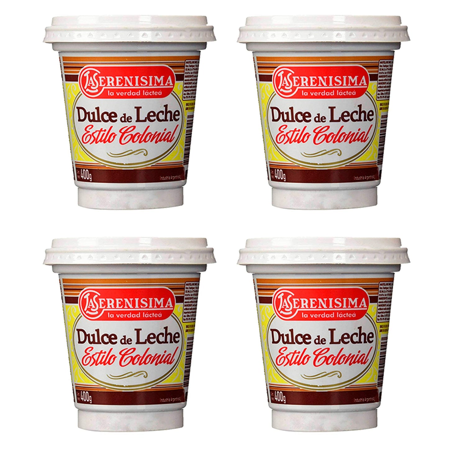 '4'' La Serenisima ''Dulce De Leche ,'' Milk Caramel'', 400 G-14.10 Oz From Argentima