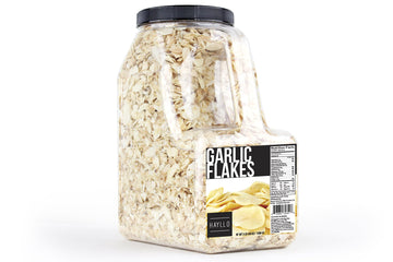 Hayllo All Natural Dehydrated Garlic Flakes Dry Slice Dried Garlic, 3 Pound