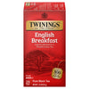 Twinings English Breakfast Black Tea Individually Wrapped Bags, 25 Count (Pack Of 6), Flavourful, Robust Black Tea, Caffeinated, Enjoy Hot Or Iced | Packaging May Vary