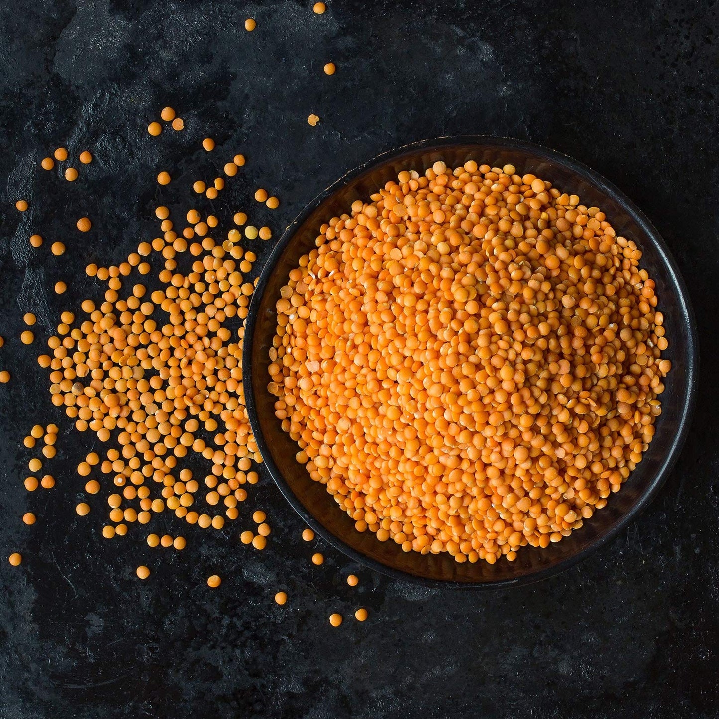 Organic Red Split Lentils, 15 Pounds - Non-Gmo, Masoor Dal, Dried, Vegan, Kosher, Bulk. No Soaking Required. Good Source Of Dietary Fiber, Vitamin B, Protein. Perfect For Soups, Dahl, Spicy Curries.