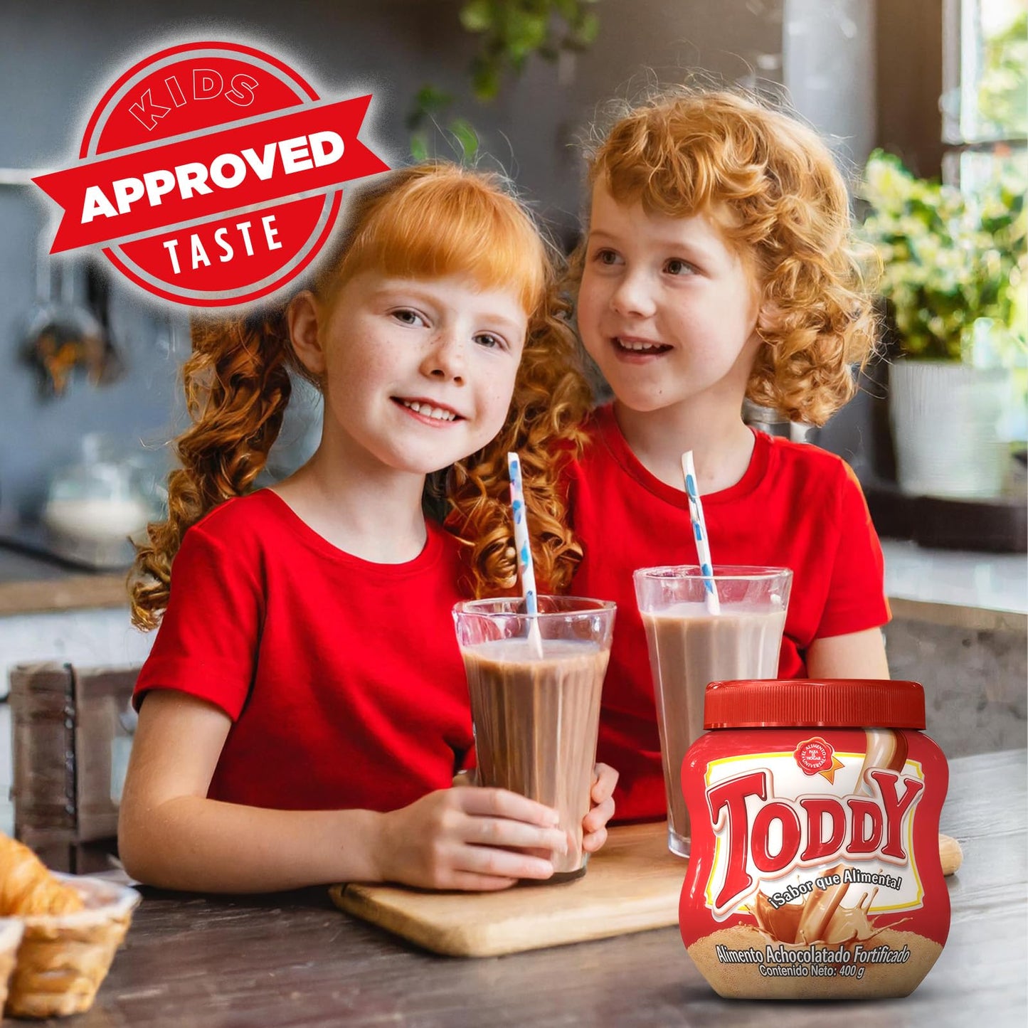 Toddy Chocolate Powder Drink Mix - Breakfast Shake With Vitamins And Proteins, Instant Hot And Cold Beverage For Kids & Adults,
