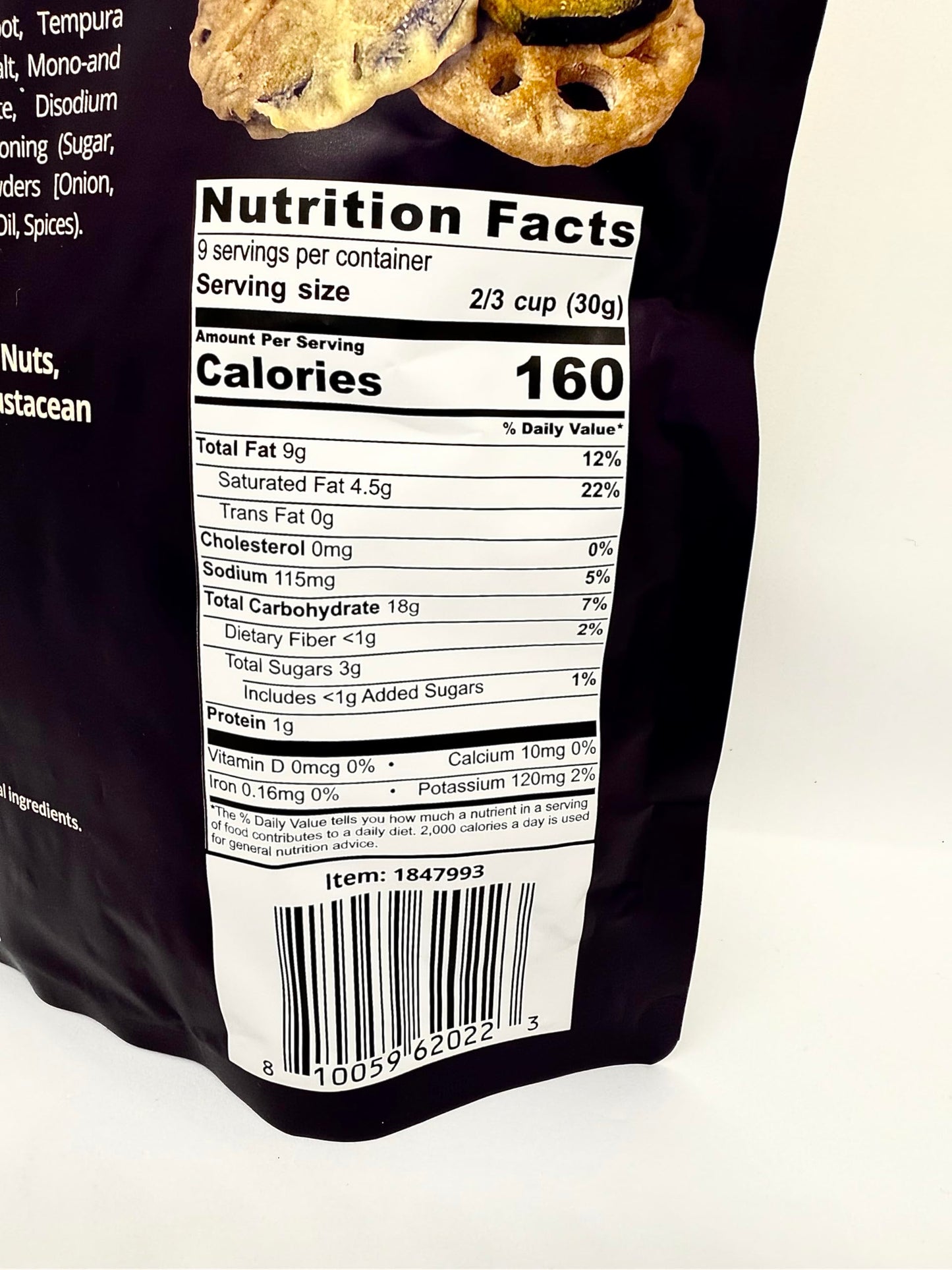 Tempura Veggie Crisps By Dj&A, Crafted From Pumpkin, Lotus Root & Eggplant, No Gmo, No Artificial Flavors Or Preservatives, 270G