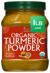 Organic Turmeric Powder 1 Pound Jar by Jiva Organics - 100% Raw with Curcumin - Lab Tested & Reports Available - Raw from India
