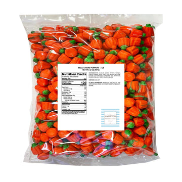 Creme Pumpkins Candy 2 Pound Bulk Bag Halloween Pumpkin Candy Trick-Or-Treat Party Bag Fillers